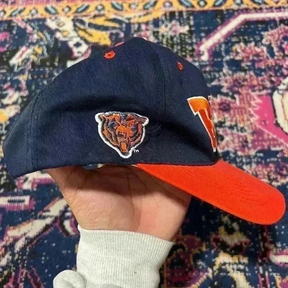 Vintage Chicago Bears NFL Football Snapback Hat NFC Annco Otto Vtg Spell out - Picture 2 of 6